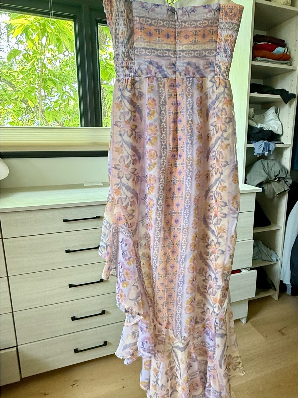 Amanda Uprichard Estrada Floral Halter High-Low Dress - Picture 3 of 4